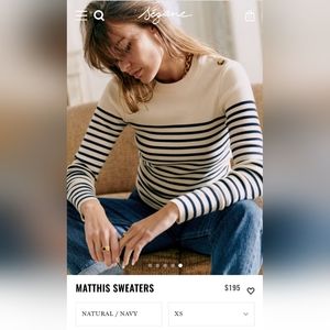 NWT Sezane Matthis Sweater XS